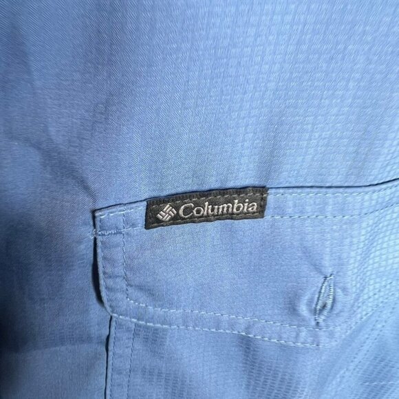 Columbia $65 Sportswear Men's Utilizer II Solid Short Sleeve Shirt Size S Blue - Picture 4 of 10